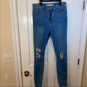 ASOS Denim Distressed Skinny Jeans, Size 32